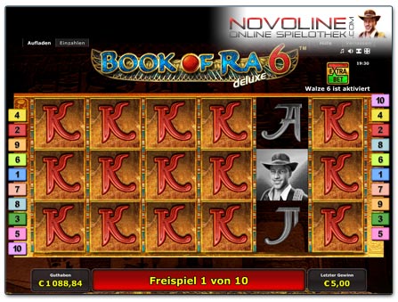 Novoline Spiel Book of Ra Deluxe 6 Freispielrunde